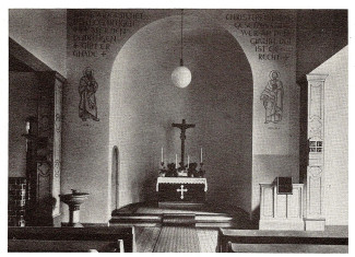 Innenansicht der Reformations-Gedächtnis-Kirche nach der Einweihung