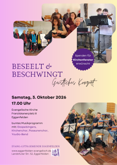 Musiker*innen der vier Musikgruppen der EGgenfeldener Kirchengemeinde