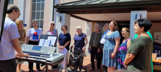 Die Gospel-Singers beim Gemeindefest