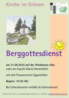 Kapelle Mariä Himmelfahrt auf der Winklmoos-Alm